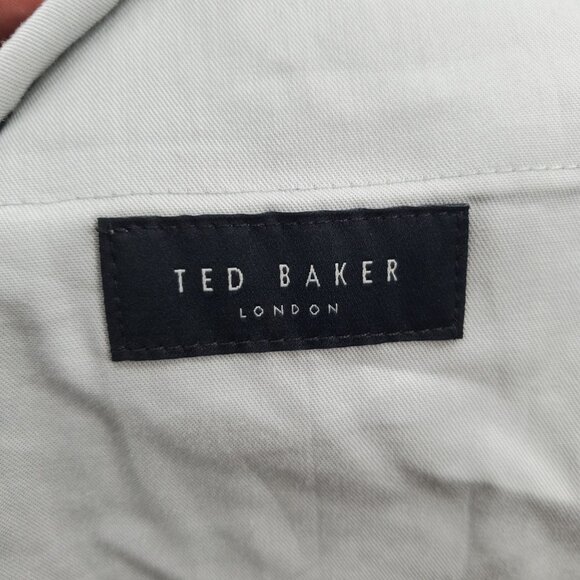 Ted Baker Raw Hem Jerome Pants Men Size 40 Regular NWT Wool Silk Linen Blend - Picture 9 of 15